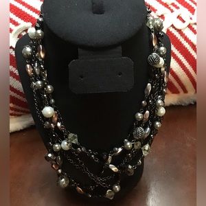 Multicolored and multiple necklaces by Lia Sophia beads and pearls